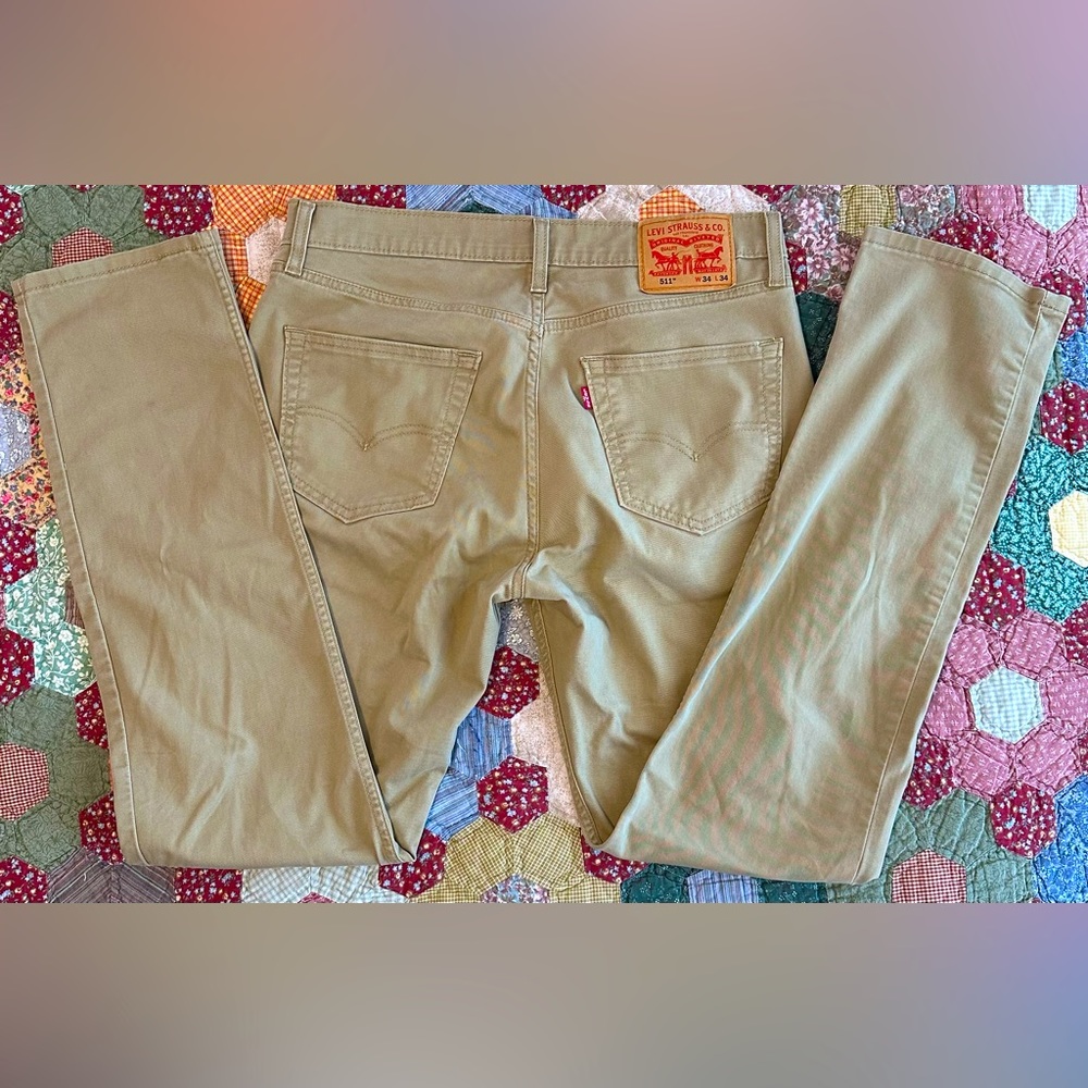 Levi's 511 Khaki 5-pocket pants 34x34